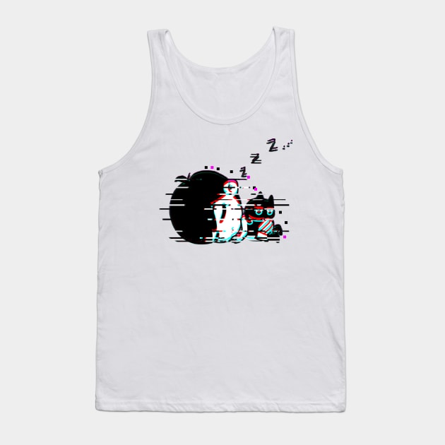 Omori (Glitched) Tank Top by hidexmian